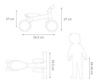 Bicicleta sin Pedales - Correpasillos Bubblat Pink