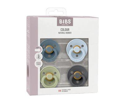 4 Sucettes BIBS Colour Petrol/Sage/Baby Blue/Iron
