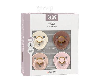 4 Sucettes BIBS Colour Ivory/Blush/Woodchuck/Blossom