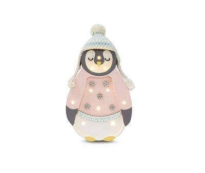 Baby Penguin Mini Pink Lamp