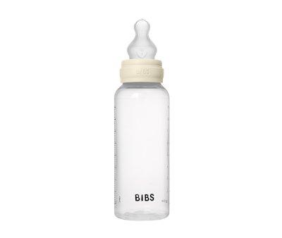 2 Biberon Plastica BIBS Silicone Ivory 270ml