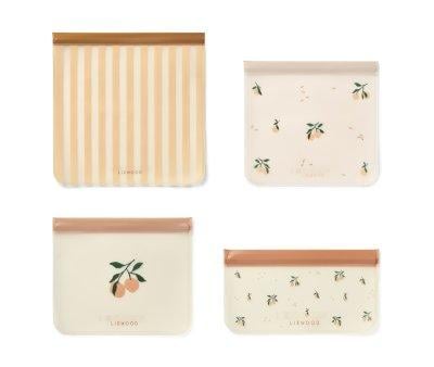 4 Bolsas Reutilizables Clive Peach / Sea Shell