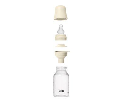 2 Biberon Plastica BIBS Silicone Ivory 150ml