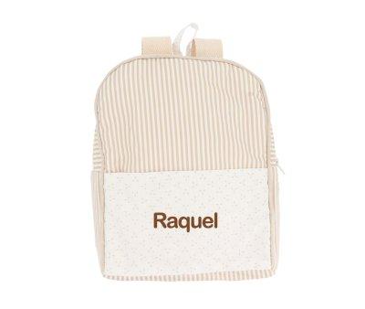 Mochila Dorset Beige Personalizable