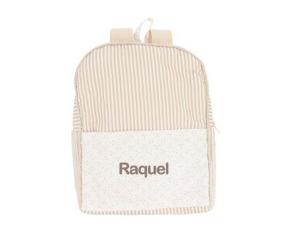 Mochila Dorset Beige Personalizable