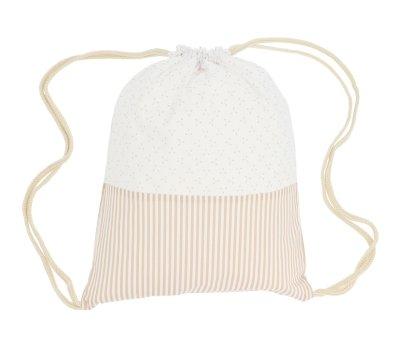 Mochila Saco Dorset Beige Personalizable