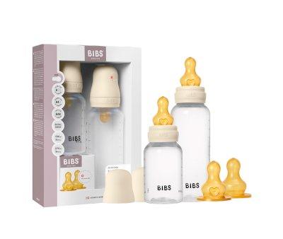 2 Biberon Plastica BIBS Lattice Ivory 150+270ml