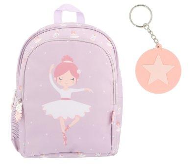 Mochila Ballet Mdia + Chaveiro Personalizvel