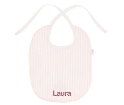 Bavoir en Coton Dorset Rose Personnalisable