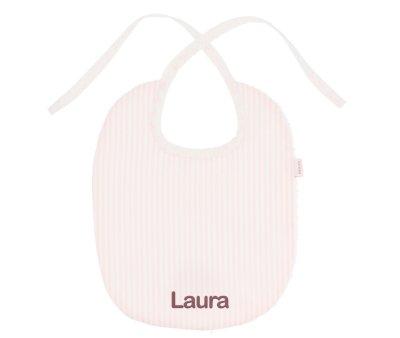 Bavoir en Coton Dorset Rose Personnalisable