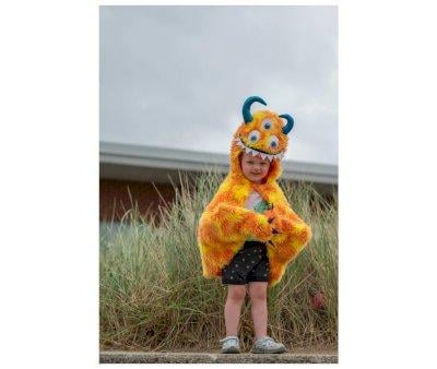 Disfraz Capa Giggle The Monster Orange/Yellow, T. 4-6aos