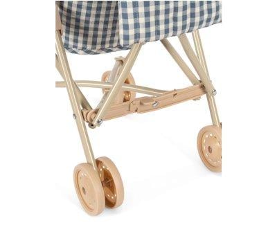 Doll\'s stroller Blue Check