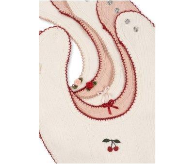 Pack 5 Baberos Minna Rose/White Mix