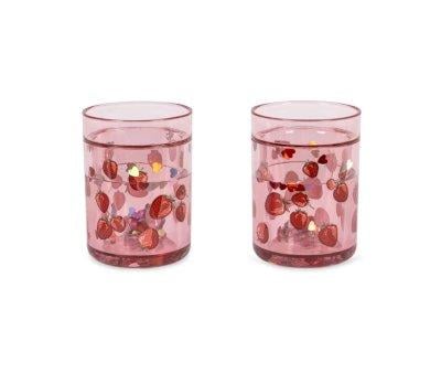 Pack of 2 Glitter Fragola Glasses