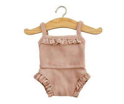 Les P'tits Basiques Ropa Interior en Canal y Encaje Ptalos para Mueco Gordis