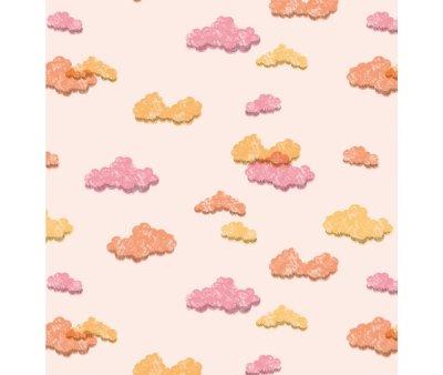 Sac de Guidon en Coton Enduit Happy Clouds