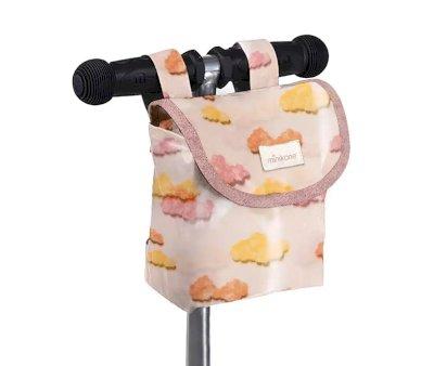 Sac de Guidon en Coton Enduit Happy Clouds