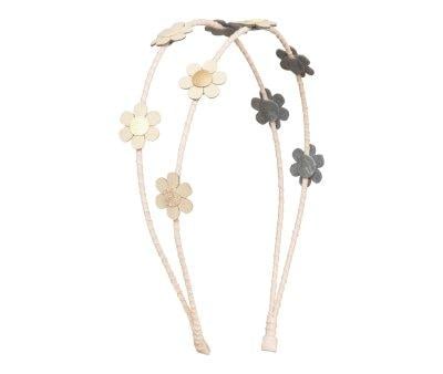 Diadema Doble Daisy Alice Dorado
