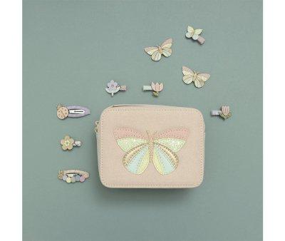 8 Mini Pinzas de Pelo Flores