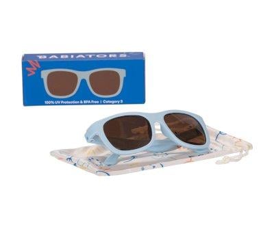 culos de sol flexveis Navigators (3-5 anos) Blue Baby com lentes mbar