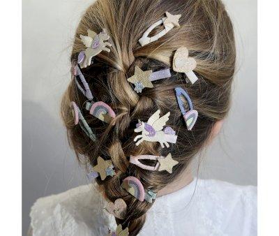 5 Mini Clips Rainbow & Star