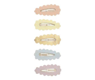 5 Mini Clips Scalloped Sparkle