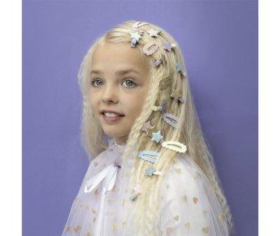 5 Mini Clips Scalloped Sparkle