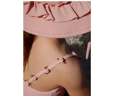 Cappellino Beach Fleuri Powder Pink