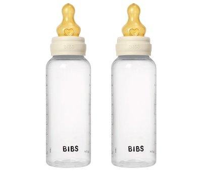 2 Biberon Plastica BIBS Lattice Ivory 270ml