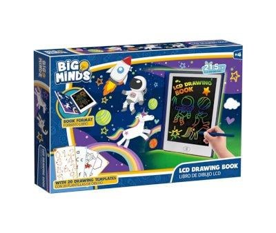 Livro de desenho de quadro branco LCD com 20 modelos de desenho
