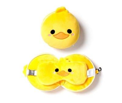 Almohada de Viaje con Antifaz Relaxeazzz Pato Adoramals