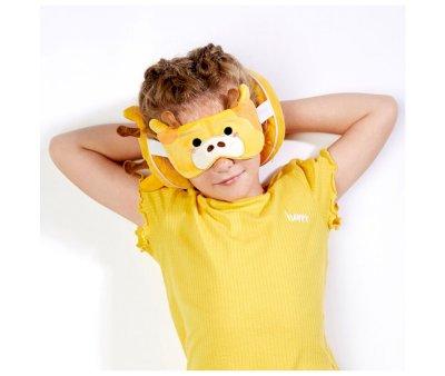 Coussin de Voyage avec Masque Relaxeazzz Girafe