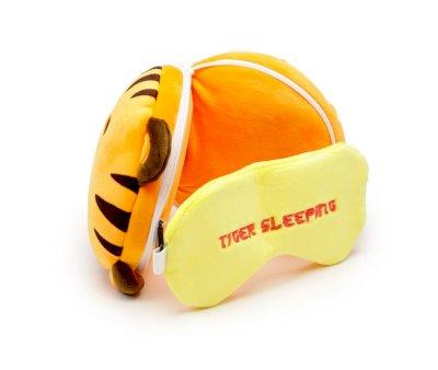 Almohada de Viaje con Antifaz Relaxeazzz Tigre