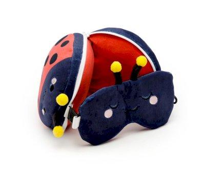 Almohada de Viaje con Antifaz Relaxeazzz Mariquita Adoramals