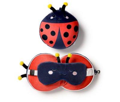 Almohada de Viaje con Antifaz Relaxeazzz Mariquita Adoramals