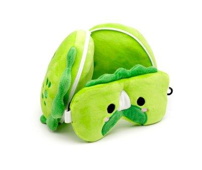 Almohada de Viaje con Antifaz Relaxeazzz Dinosaurio
