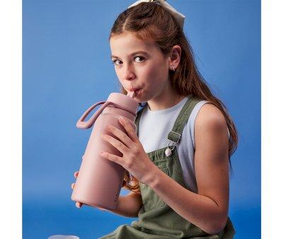 Bottiglia Termica Beccuccio Pieghevole e Manico 1L Berry Smoothie
