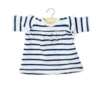 Robe Melody en Jersey  Rayures Bleu Marine pour Poupe Gordis