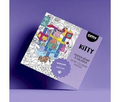 Poster XL da Colorare Kitty