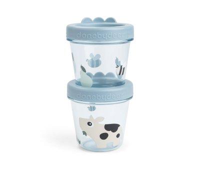 Pack de 2 Contenedores Porta Alimentos Tiny Farm Blue