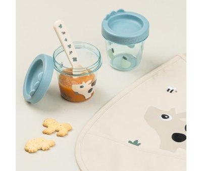 Pack de 2 Contenedores Porta Alimentos Tiny Farm Blue