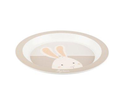 Assiette pour Enfant Lapin Beige