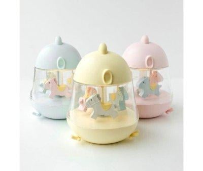 Carillon Carosello con Luce Chicklet Azzurro