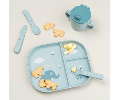Plato Foodie Compartimentos Elphee Blue