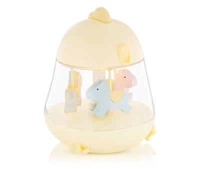 Carillon Carosello con Luce Chicklet Giallo