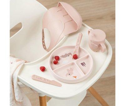 Plato con Compartimentos Stick&Stay Playground Powder