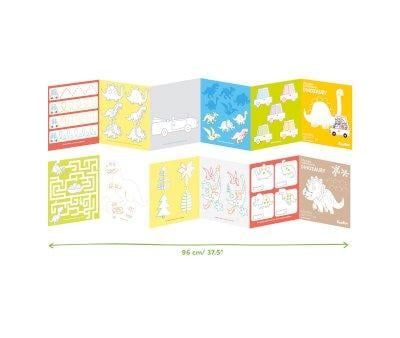Livro para colorir de dinossauros Looong