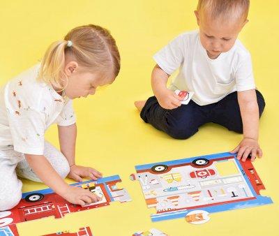 Puzzle Mix and Match Fire Truck