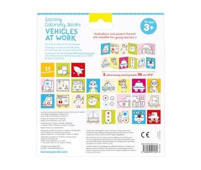 Livro para colorir Looong Vehicles at Work