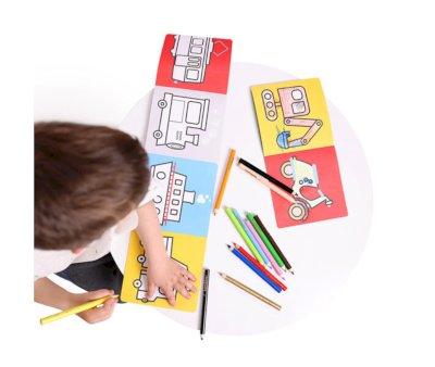 Livro para colorir de veculos Looong